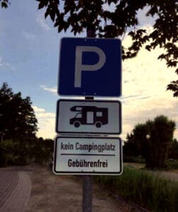 Stellplatz in Lübben Zufahrt