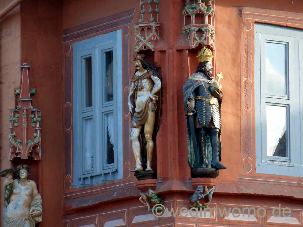Detail einer Hauswand in Goslar