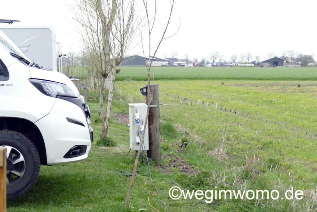 Verteilerkasten zur Stromversogung beim 
Stellplatz für einen Besuch in 's-Hertogenbosch
