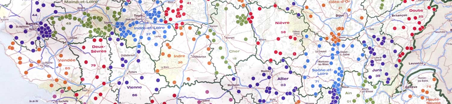 Kartenausschnitt France Passion